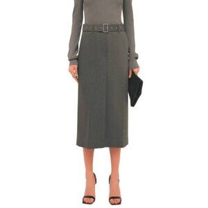 Helmut Lang AW/20 Light Grey Melange Tela Suiting Trouser Skirt